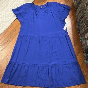 Old Navy Tiered Violet Swing Dress